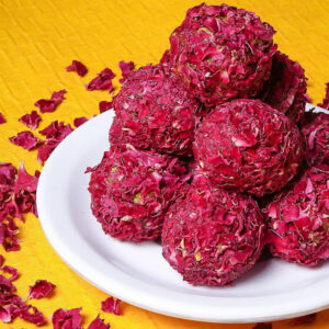 Rose Petals Kaju Laddu